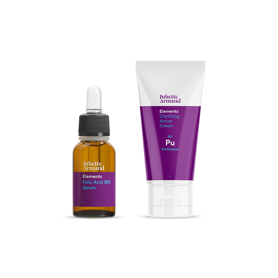 Folic Acid (B9) Serum & Clarifying Active Cream